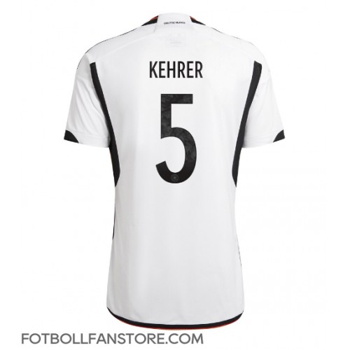 Tyskland Thilo Kehrer #5 Hemma matchtröja VM 2022 Kortärmad Billigt